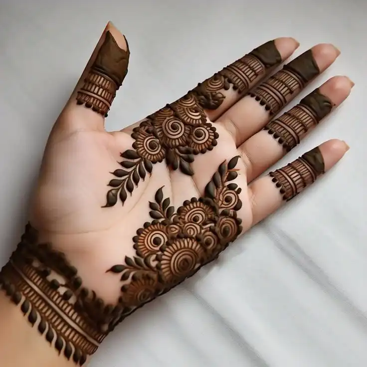 very simple mehndi design